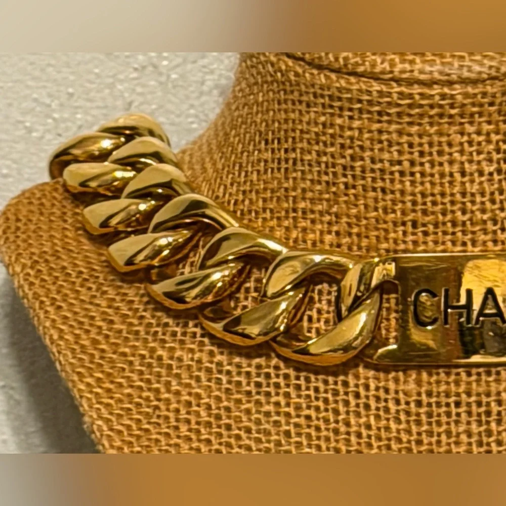 Vintage CHANEL Nameplate Belt or Necklace 1988 - Picture 7 of 8